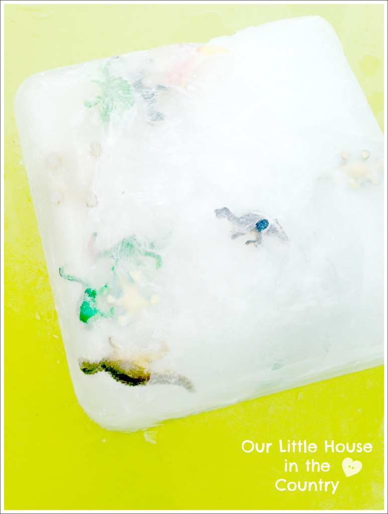 What's Inside The Giant Ice Cube? - Super Outdoor Fun - Our Little House in the Country #iceplay #kidsactivities #gianticecube #summer