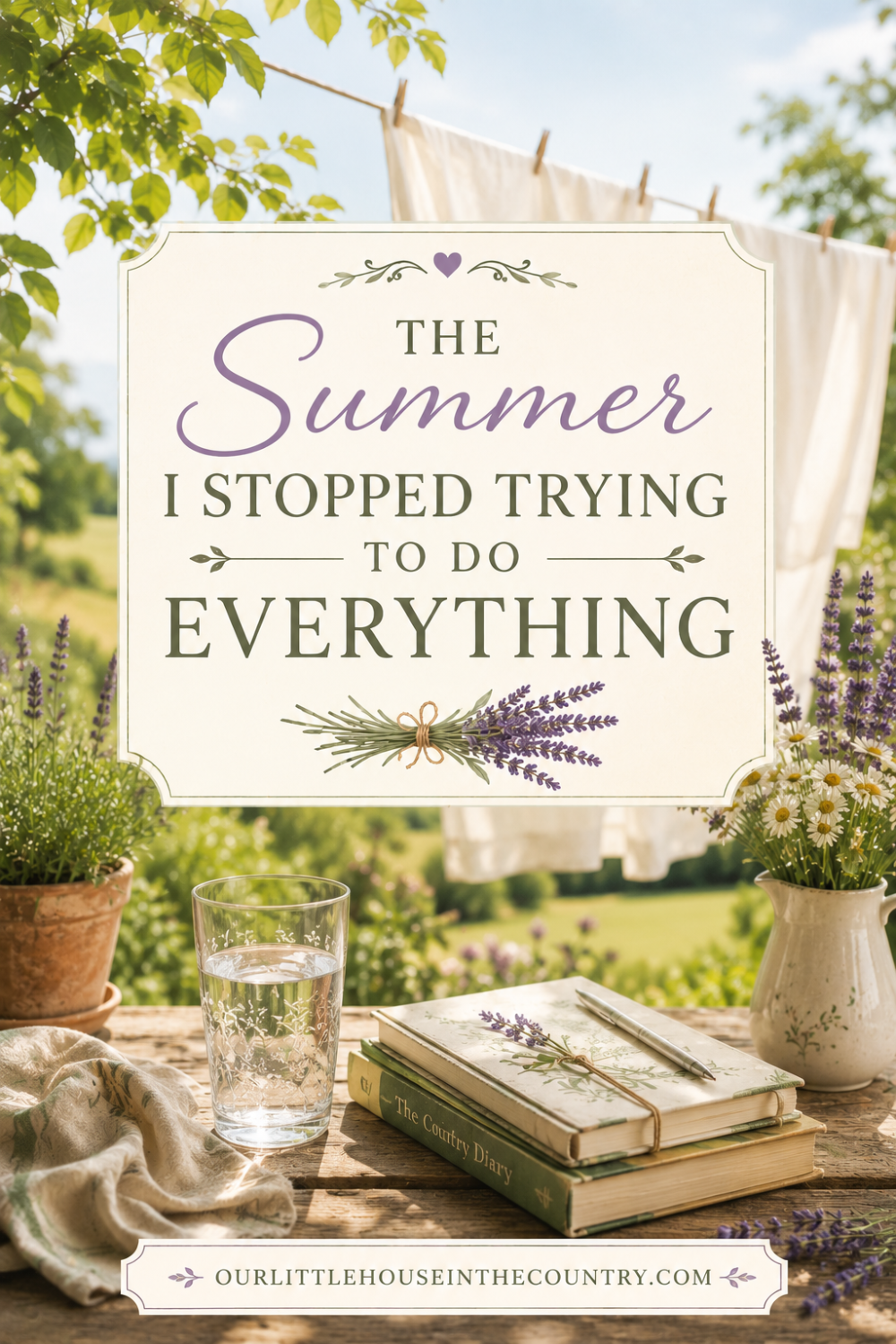 The Summer I Stopped Trying to Do Everything